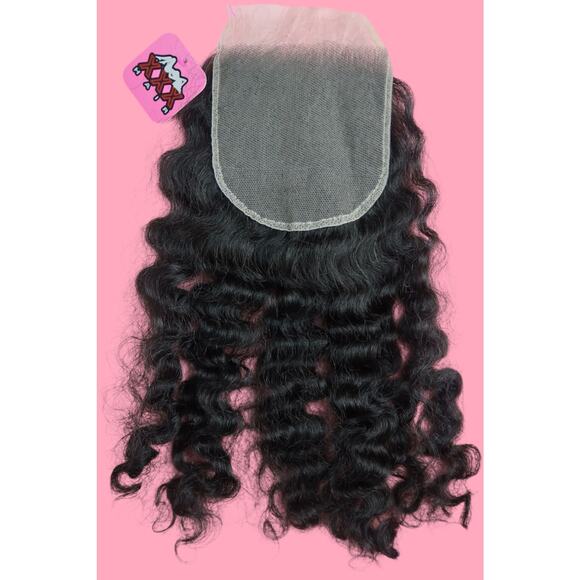 16” HD Lace Closure 5*5 Tropical Curl Virgin Human Hair - Picture 2 of 6
